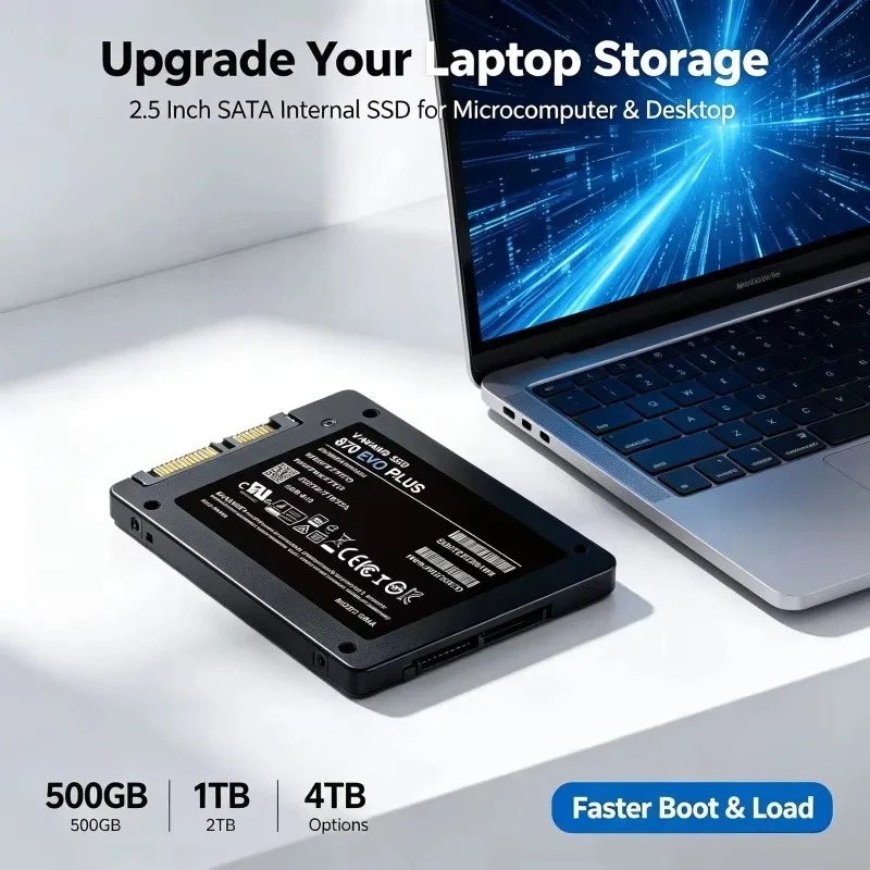 870 EVO PLUS 2.5 Inch Internal Solid State Drive SATA3 SSD 1TB 2TB 4TB Hard Disk Solid State Drive for Laptop Desktop
