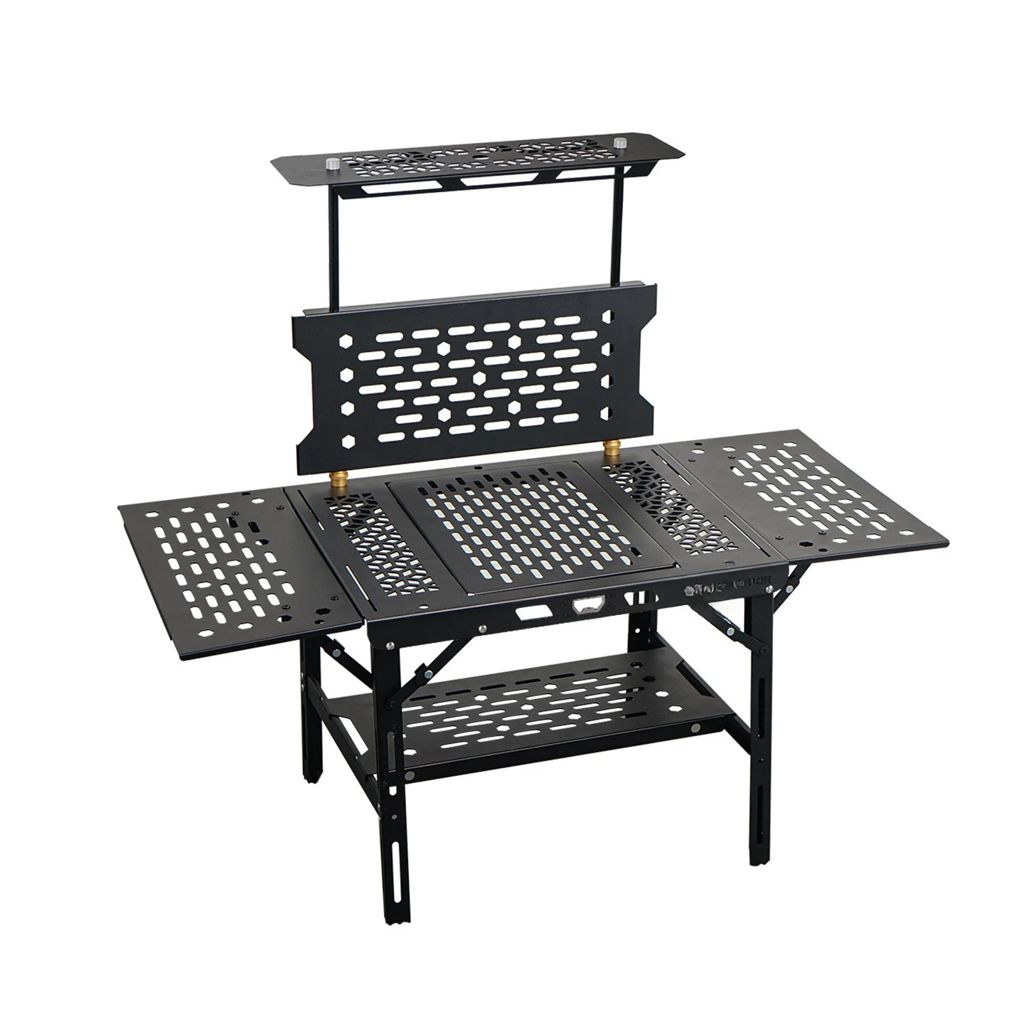 Outdoor aluminum alloy quick-open table IGT expansion table camping folding table multi-functional tactical picnic barbecue