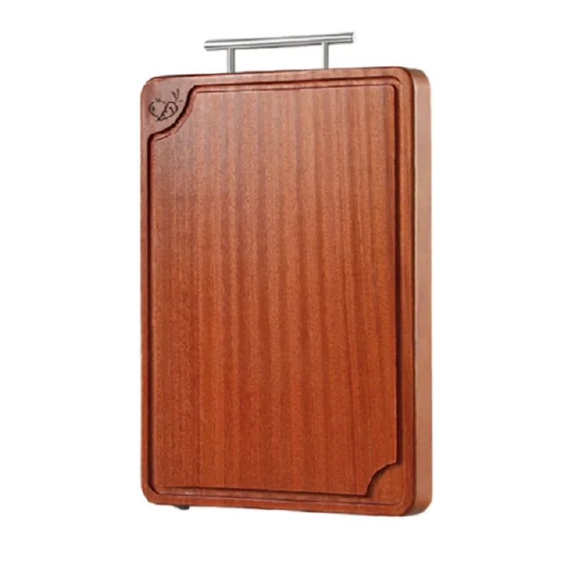 Ebony solid wood cutting board, kitchen antibacterial and mildew prevention whole wood chopping board