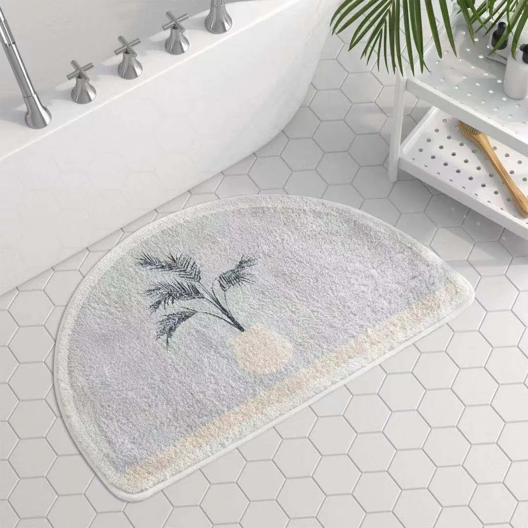 L0255-Fresh plush bedside blanket, cake plush door mat, bedroom floor mat