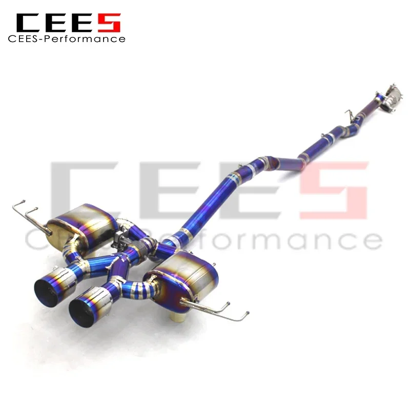 CEES Catback Exhaust Downpipe For Honda CIVIC Type R/Type-R 2.0T 2017-2023 Titanium  Escape Muffler Exhaust Pipes