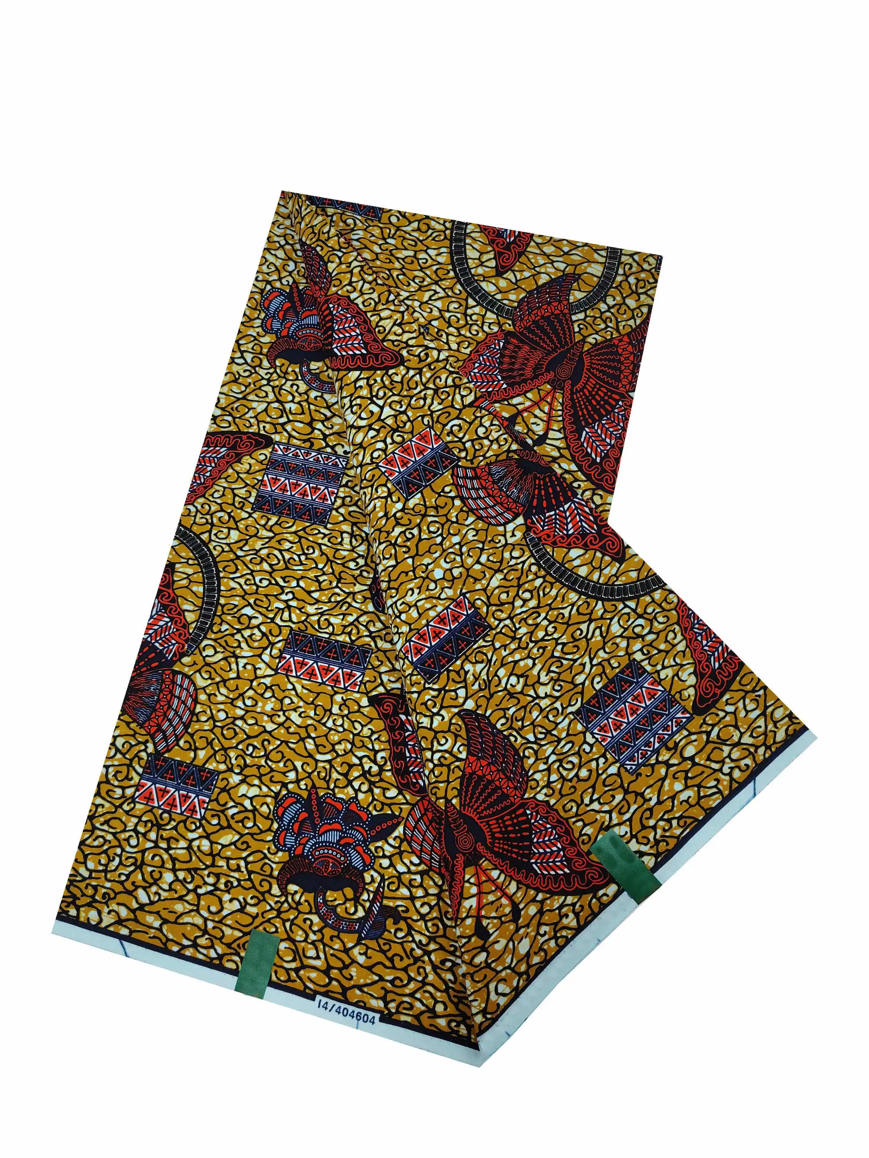 African Prints Fabric 2024 New Wax High Quality Cotton Wax Fabric 6Yard Ankara Wax Real Nigerian Wax For Party Dresses 6 Yards