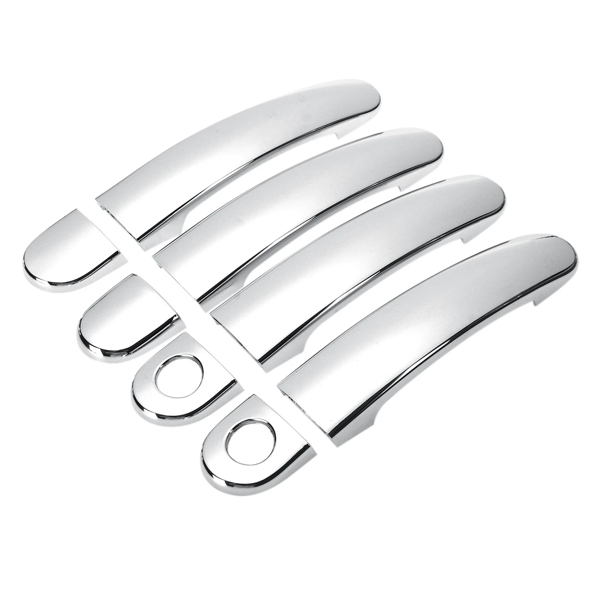 8PCS for Golf 4 MK4/Rabbit A4 1J 1997-2006 Door Handle Cover Trim Chrome Car Door Handle Covers 2 Holes