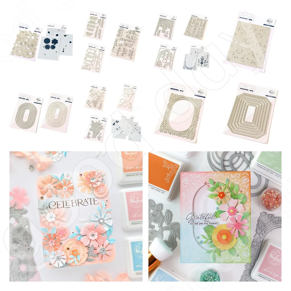 

2024 New Hot Sale Here for You Metal Cutting Dies Stamps and Stencils for Scrapbooking Journaling Decoration DIY Greeting Card