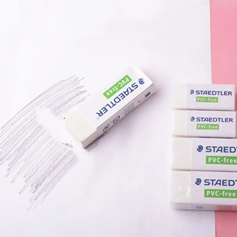 STAEDTLER 525 rubber white Less debris Drawing eraser Sketching eraser For office use by students Eraser Easy to carry