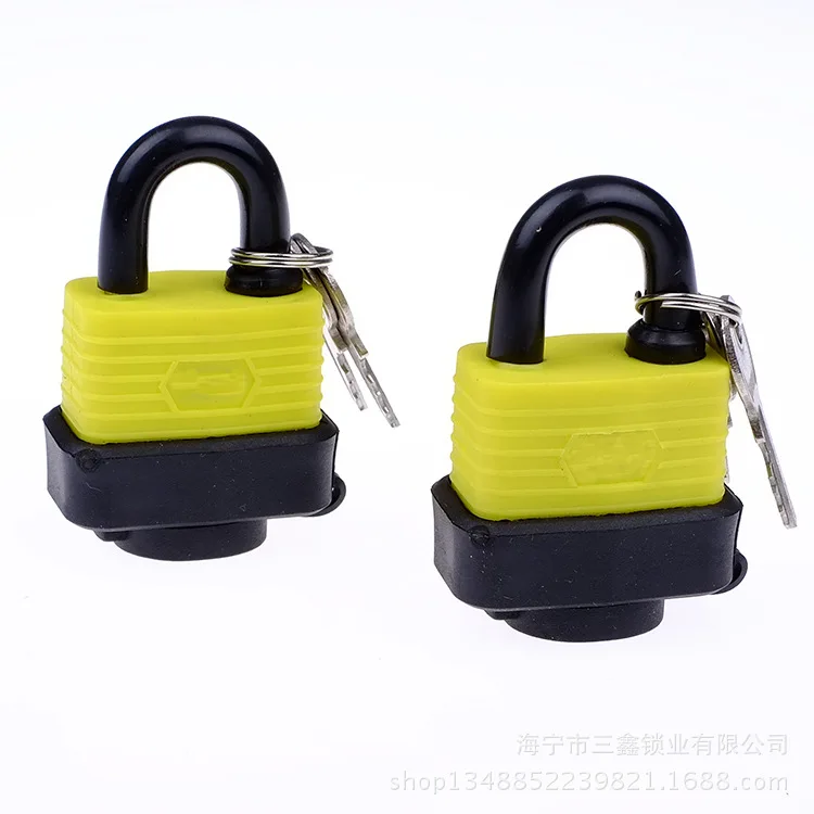 2pcs 30mm Waterproof Keyed Alike Lock Laminated Padlock Pad Same Key Gate Door