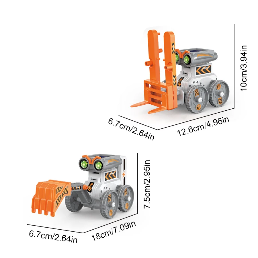 Kit robô solar montado 7 em 1, programação, transformação, faça você mesmo, construção elétrica, haste de robô, brinquedos educativos, meninos, crianças, gfit