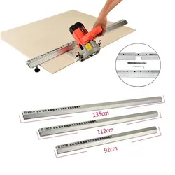 135CM Electric Circular Saw Cutting Machine Guide Foot Ruler Three-in-one 45 Degrees Chamfer Fixture Woodworking Cutting Helper