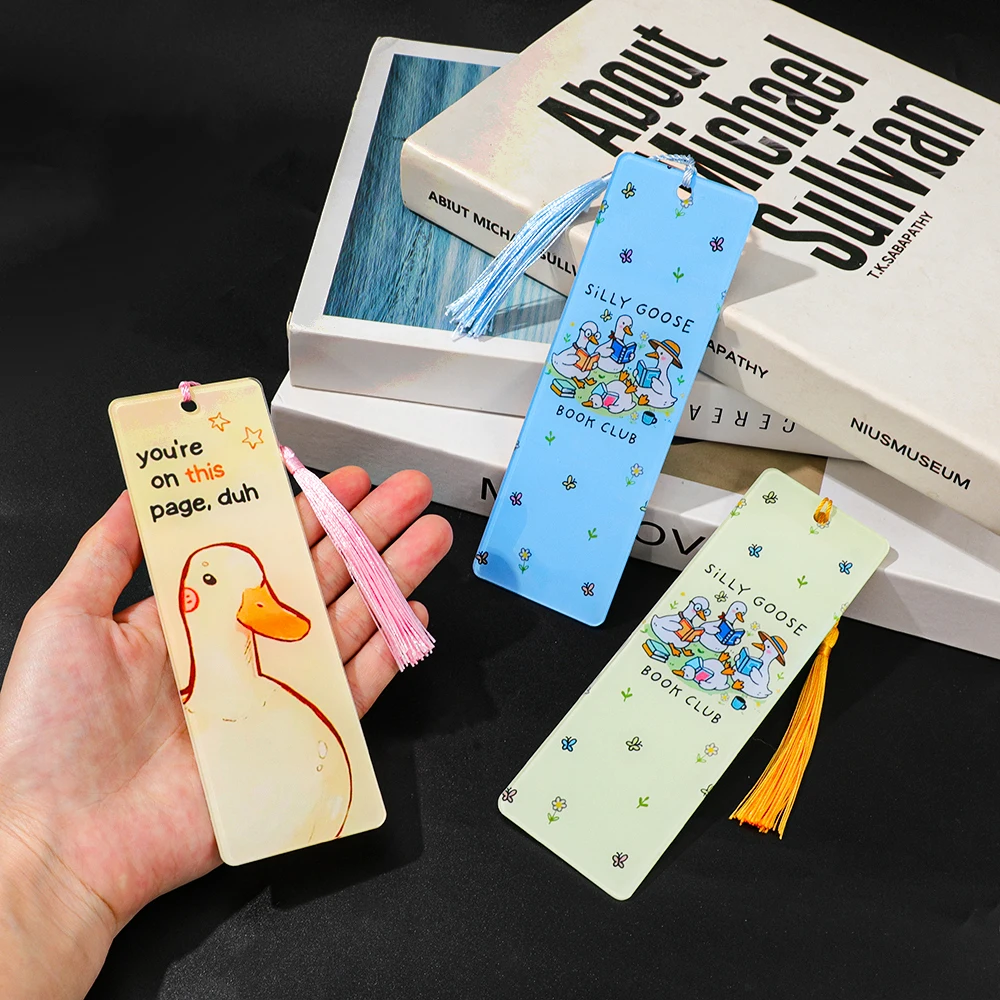

Silly Goose Acrylic Bookmarks Fiction Fan Reading Accessories You are on this page Learning Stationery School Supplies