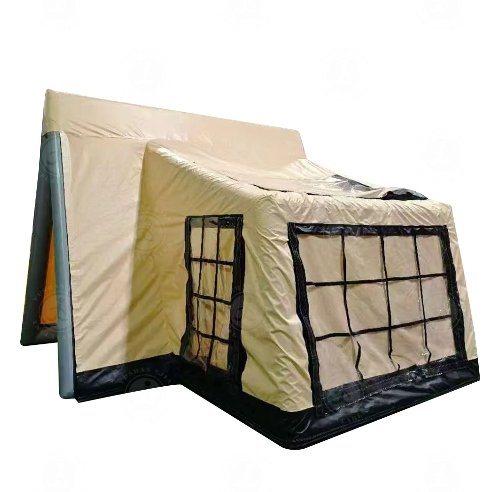 Inflatable home   Camping Tent Inflatable Shelter Camping Room For  Emergency  with Full blackout Single moisture permeability