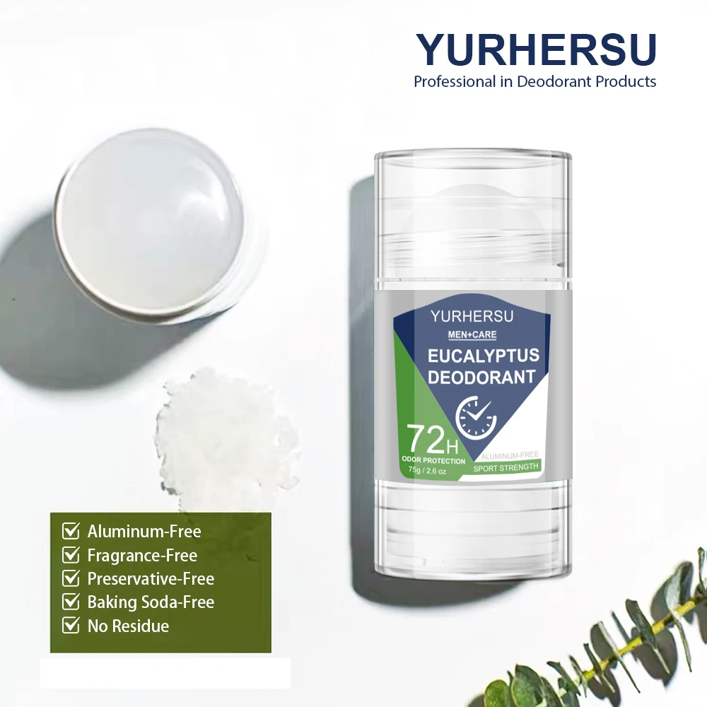 مزيل عرق الأوكالبتوس لرائحة تحت الإبط - حماية قوية للعرق، سريعة الجفاف، بدون علامات بيضاء