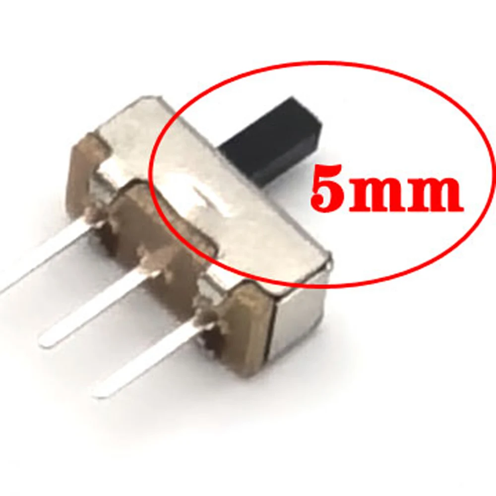10/100PCS 2 3 4 5mm Toggle Switch SS12D00 DIP Slide Switch 3Pins SS12D00 The Power Switch Hand Shank - Detail 1