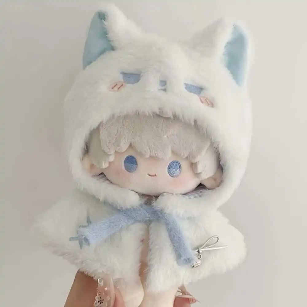

10cm Cotton Doll Clothes Hooded Cape Sweet and Lovely Shawl for Idol Doll Dress Up Accessories DIY Toy