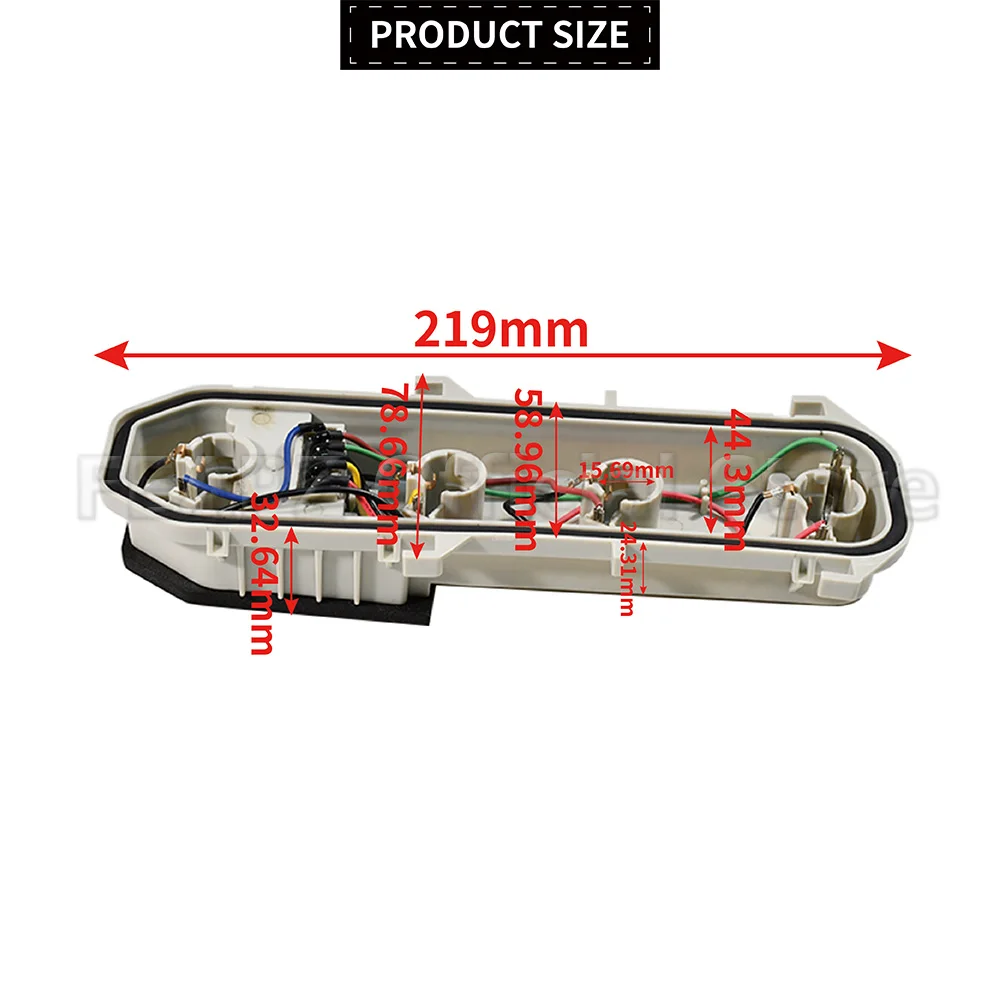 For Renault Clio 2 1998-2010 New Car Lamp Holder Tail Light Left/Right ABS and Metal 11-0231-WP-2 White Car Accessories
