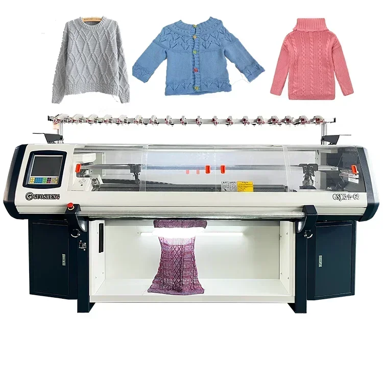 Gold Seller Fully automatic Double System Computerized Flat Sweater Knitting Machine