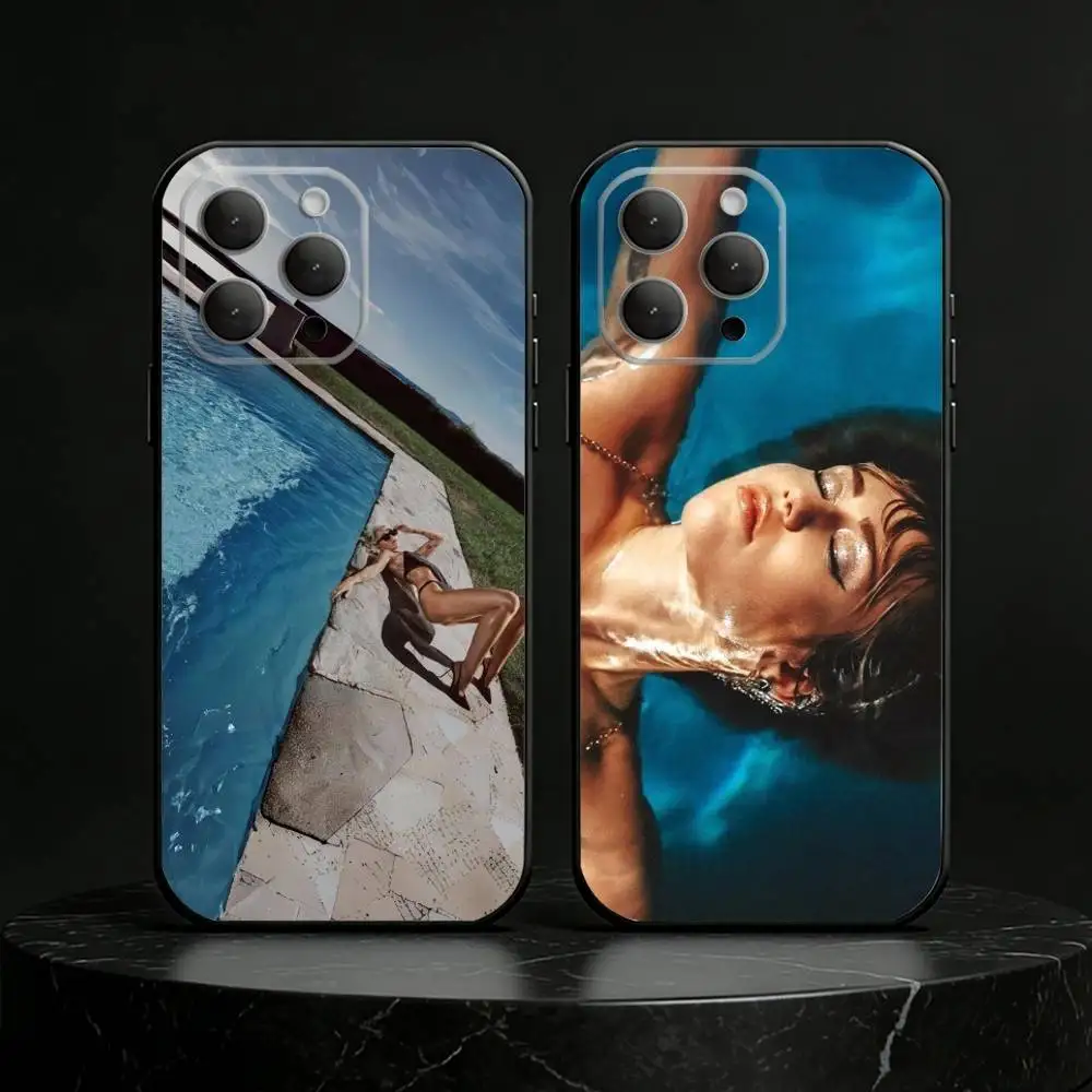 

M-Miley Cyrus Endless Summer Vacation Phone Case For iPhone 17,16,15,14,13,12,11 Plus,Pro,Max,Mini Silicone black Soft Cover