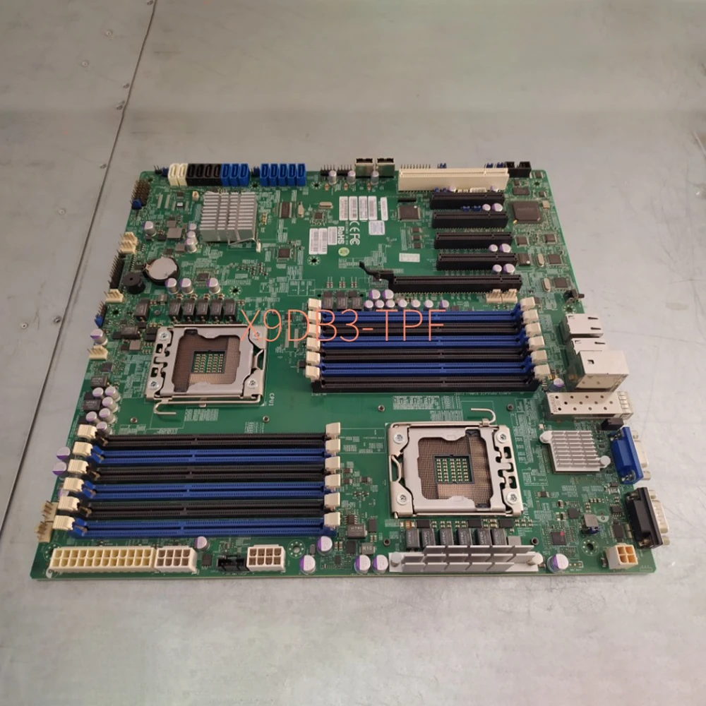 X9DB3-TPF For Supermicro Motherboard LGA 1356 DDR3 SATA3 PCI-E 3.0 IPMI 2.0 Xeon Processor E5-2400 v2