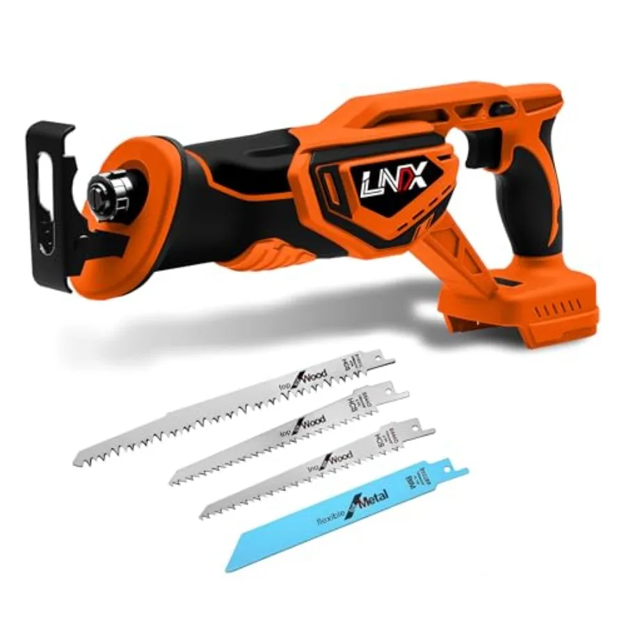 

Cordless Reciprocating Saw for DEWALT 20V MAX Battery Brushless Electric Recip Saw with 4 Blades 0-2800 SPM Variable Speed Tool