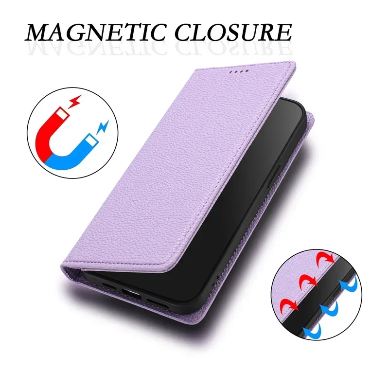 Infinix Hot 50 Pro+ Plus 4G X6880 50i Magnetic Wallet Case for Fundas Infinix Hot 40 Pro 40i Hot30 Play NFC Leather Phone Cover