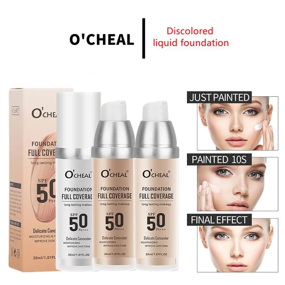 30ml Colour Changing Mature Skin Foundation Hydrating Change Lasting Light Foundation Waterproof And Skin Tone Foundation