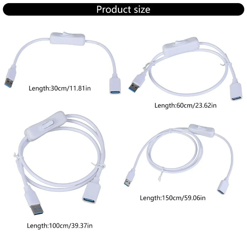 E8BA USB3.0 تمديد كابل تمديد مع محول الطاقة الذكور إلى محول USB الإناث لسيارة الكمبيوتر الشخصي