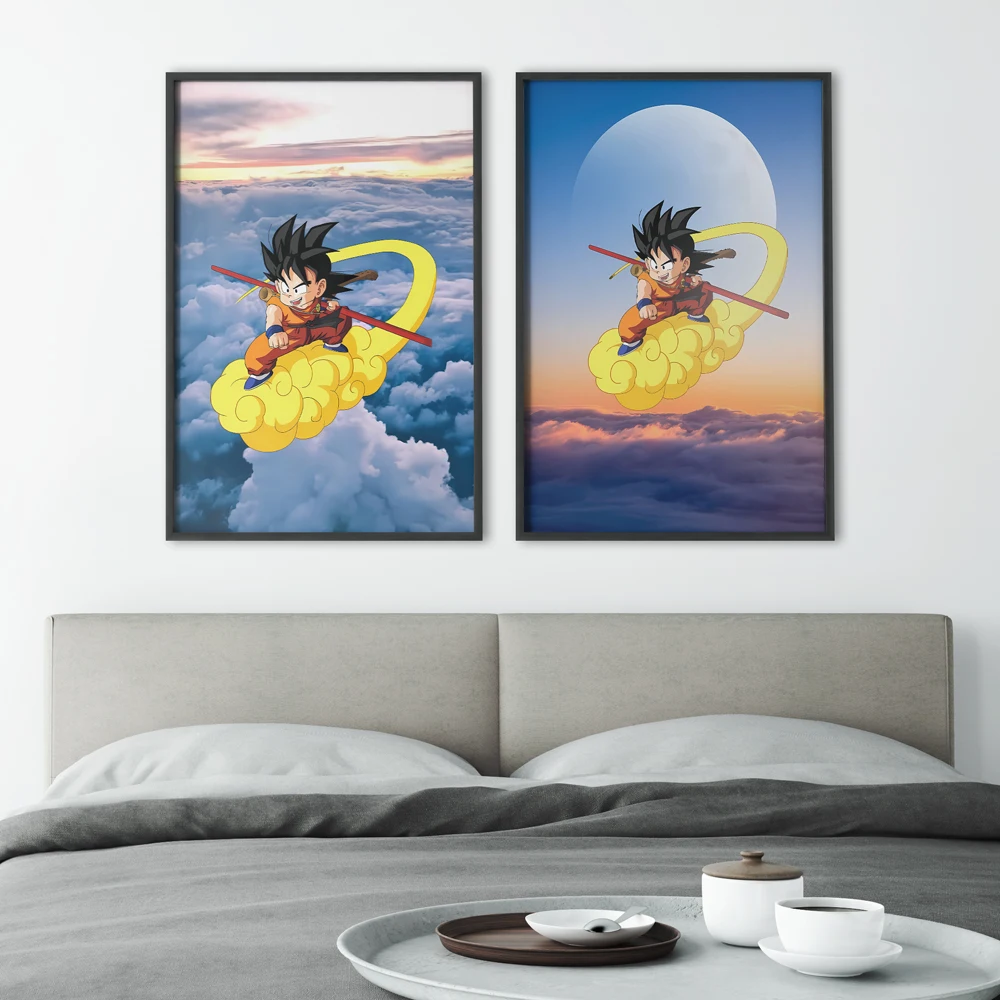 Posters en prints Dragon Ball Goku Verjaardagscadeaus Muurkunst Moderne woonkamer Kinderslaapkamer Decor Klassieke foto hangend