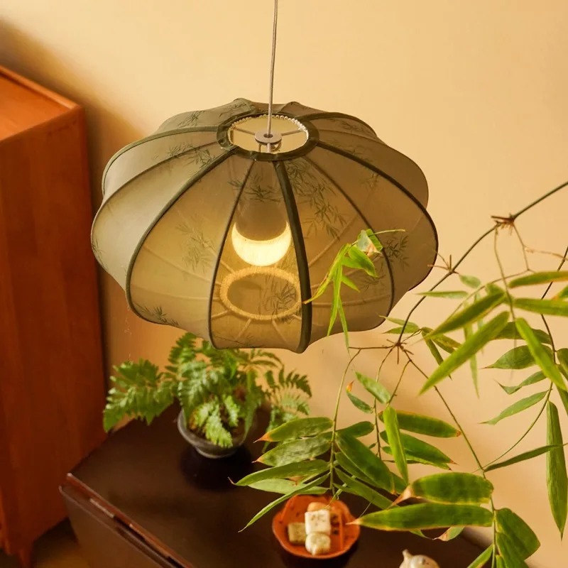 New Chinese-style vintage lanterns, simple fabric art