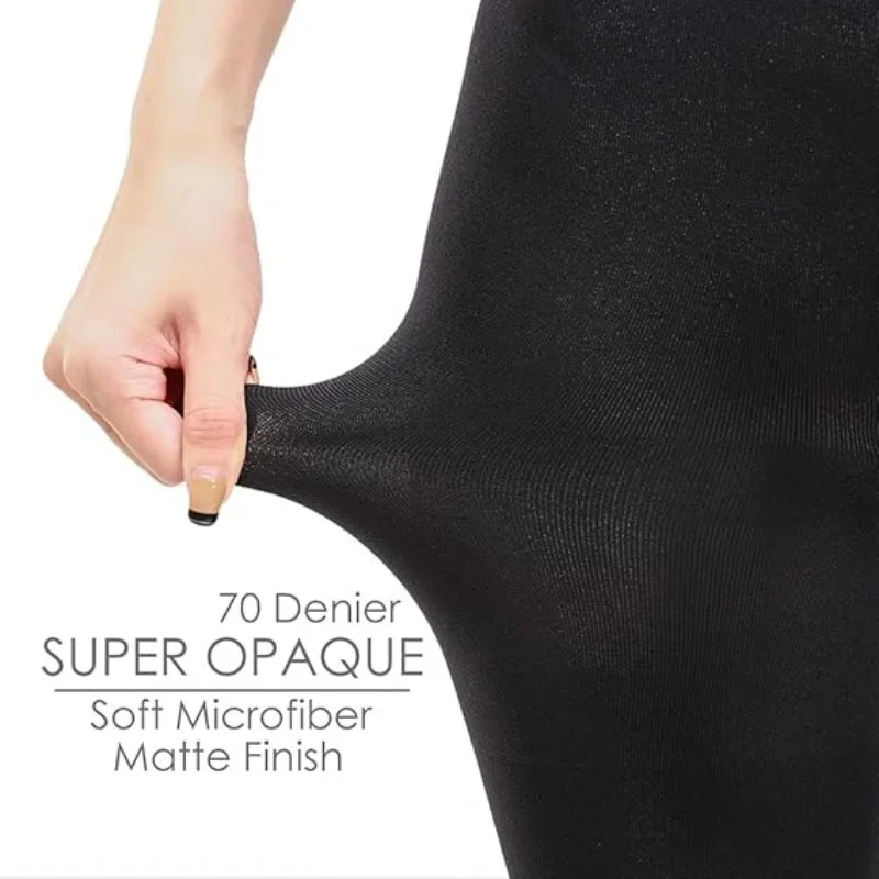 HA WA 70D Women\'s Semi Opaque Tights High Elasticity Soft Pantyhose High Elasticity  Stockings