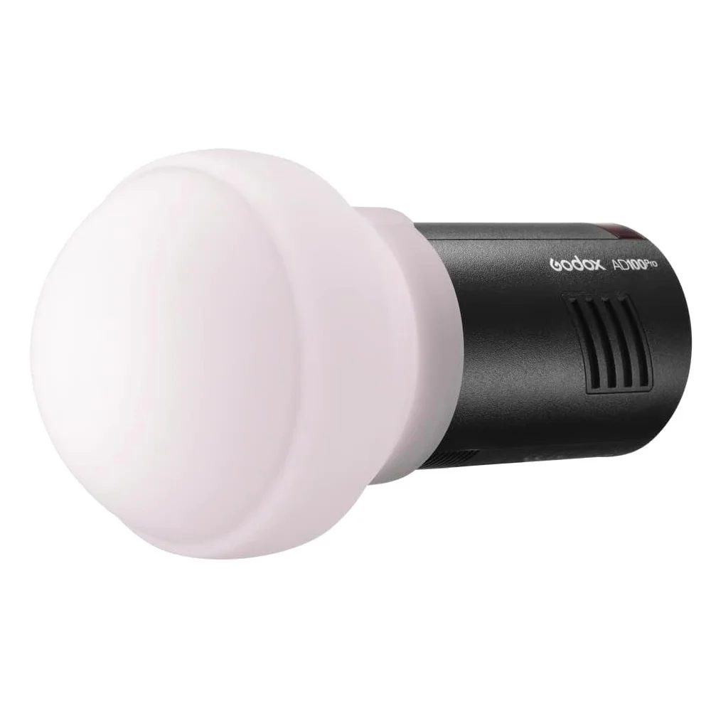 Mcoplus AK-R22 Collapsible Diffusion Dome Flash Diffuser for Godox V1 V1Pro V100 AD100Pro Round Head Flash AD200Pro (with H200R)