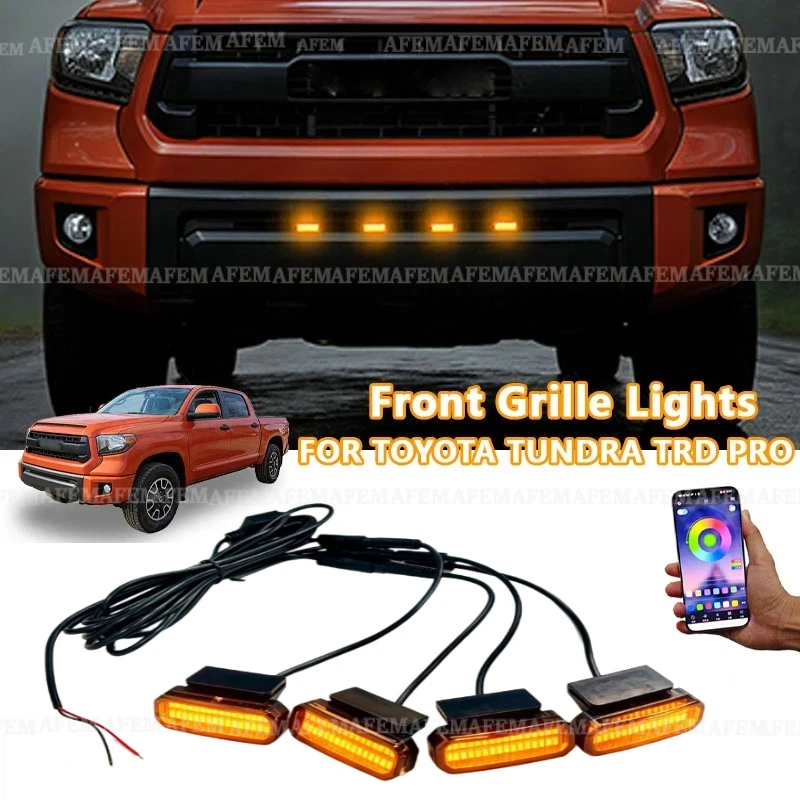 FOR TOYOTA TUNDRA TRD PRO LED Front Grille Light /Driving/Position Lights Car Daytime Running Light  Car LED Signal Lamps