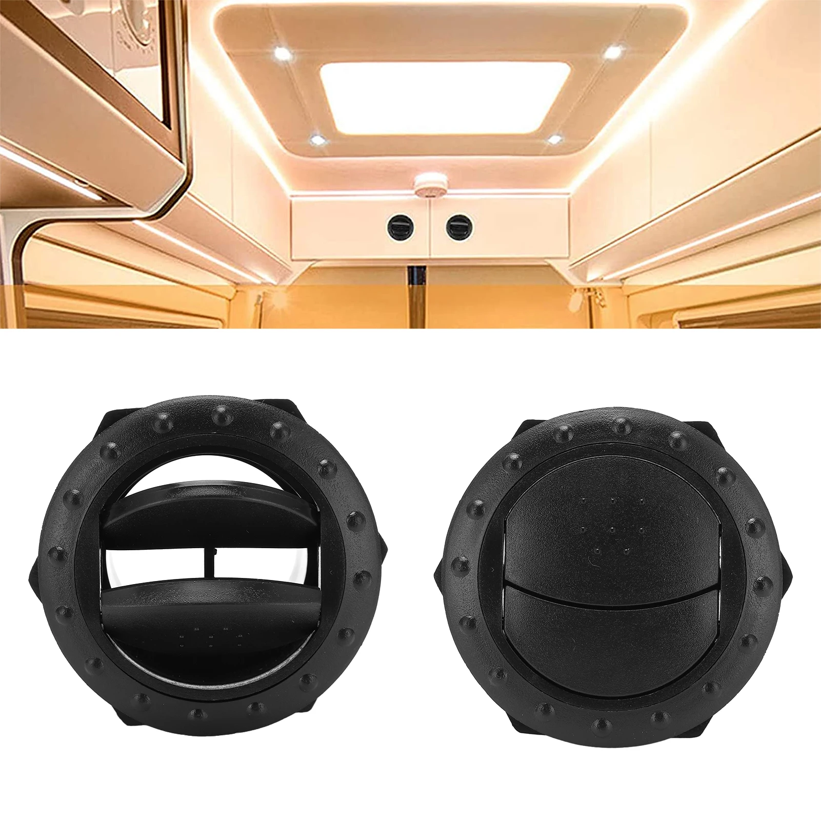 2 قطعة RV منفذ تكييف الهواء جولة العالمي A/C تنفيس منخفضة الضوضاء ل RV قارب حافلة سيارة متنقل RVs اكسسوارات