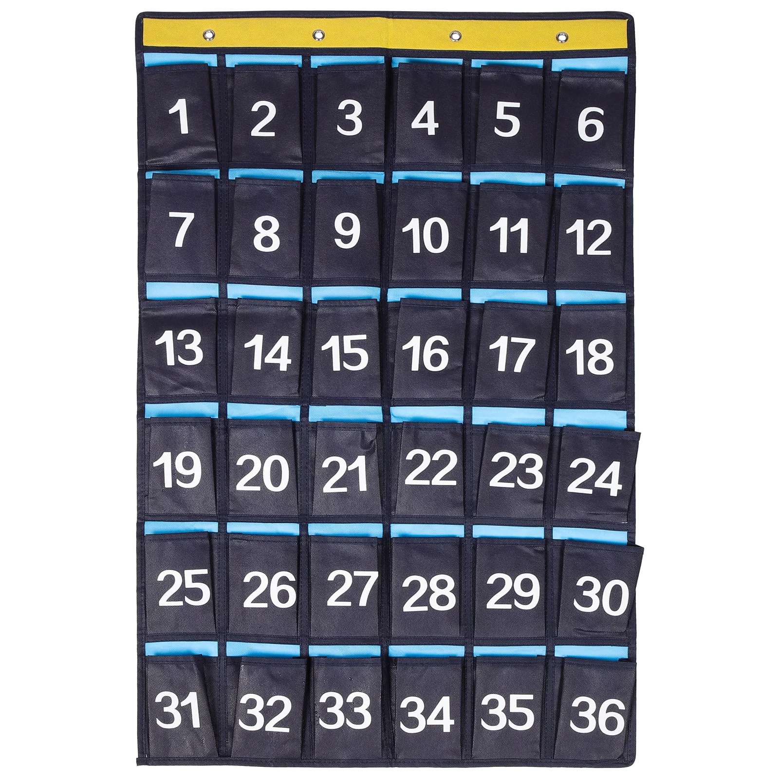 Classroom Sundries Closet Pocket Chart The Black Phone Locker Wall Hanging Storage Office Holder