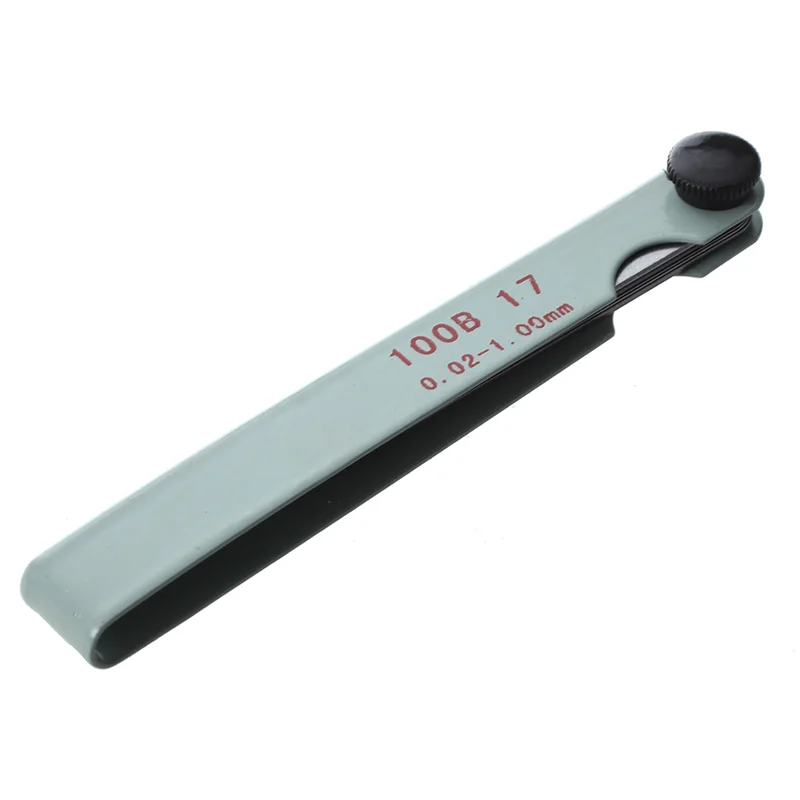JFB 2X Silver Tone Metal Metric Gap Thickness Feeler Gauge Blades 0.02-1Mm Tool