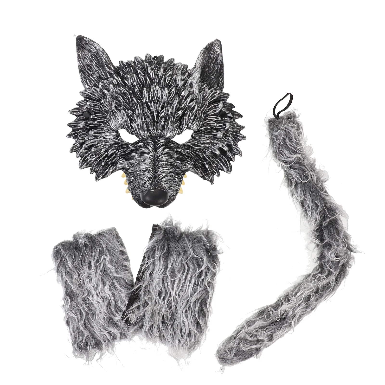 Accessoires de maquillage d'animaux de costume de loup, fournitures de cosplay, photo, masque décoratif, Luo Shui Mao