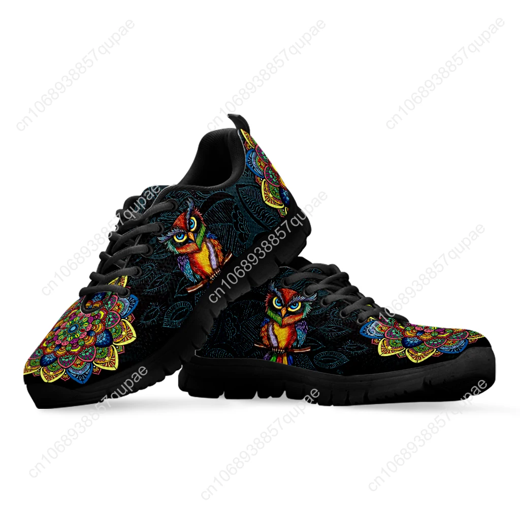 Mandala Owl Sports Fashion Classic Shoes Mens Womens Teenager Breathable Sneakers Casual Custom High Quality Couple Shoes