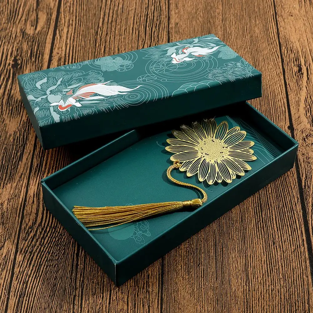 Инструмент для чтения, металлический лист, искусственная металлическая листья, маркер, классическое растение, вены, закладки с кисточкой, дизайн для учителей