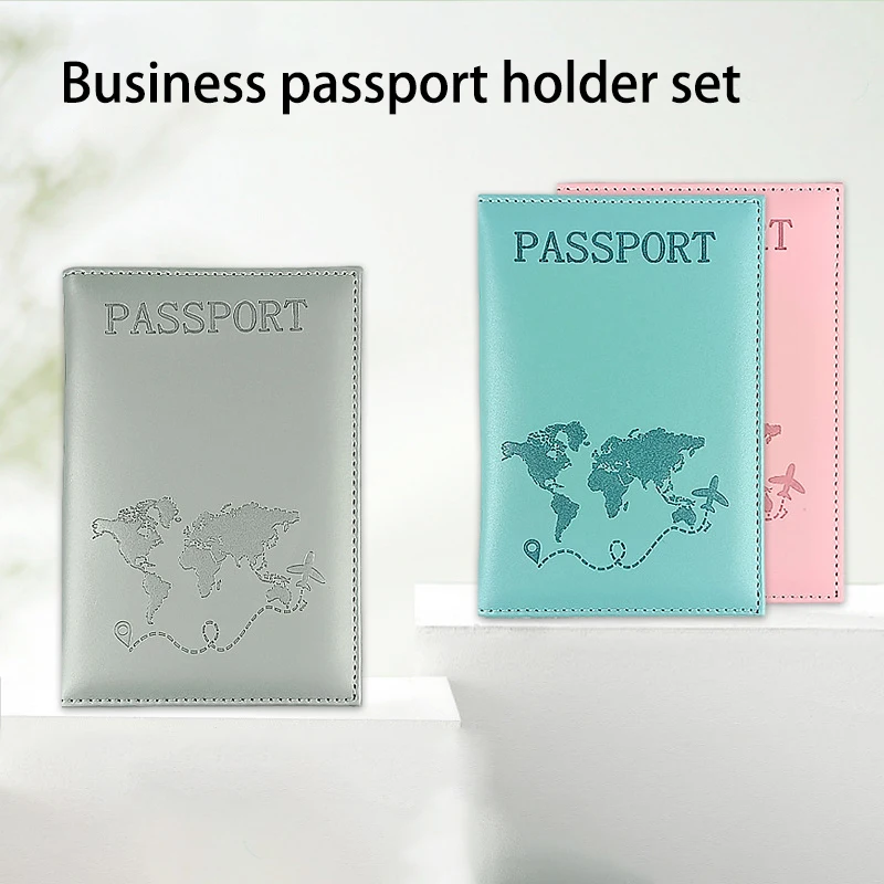 Colorful PU Passport Holder Ticket Passport Covers Travel Passport Protective Cover ID Credit Card Holder Travel Accessories