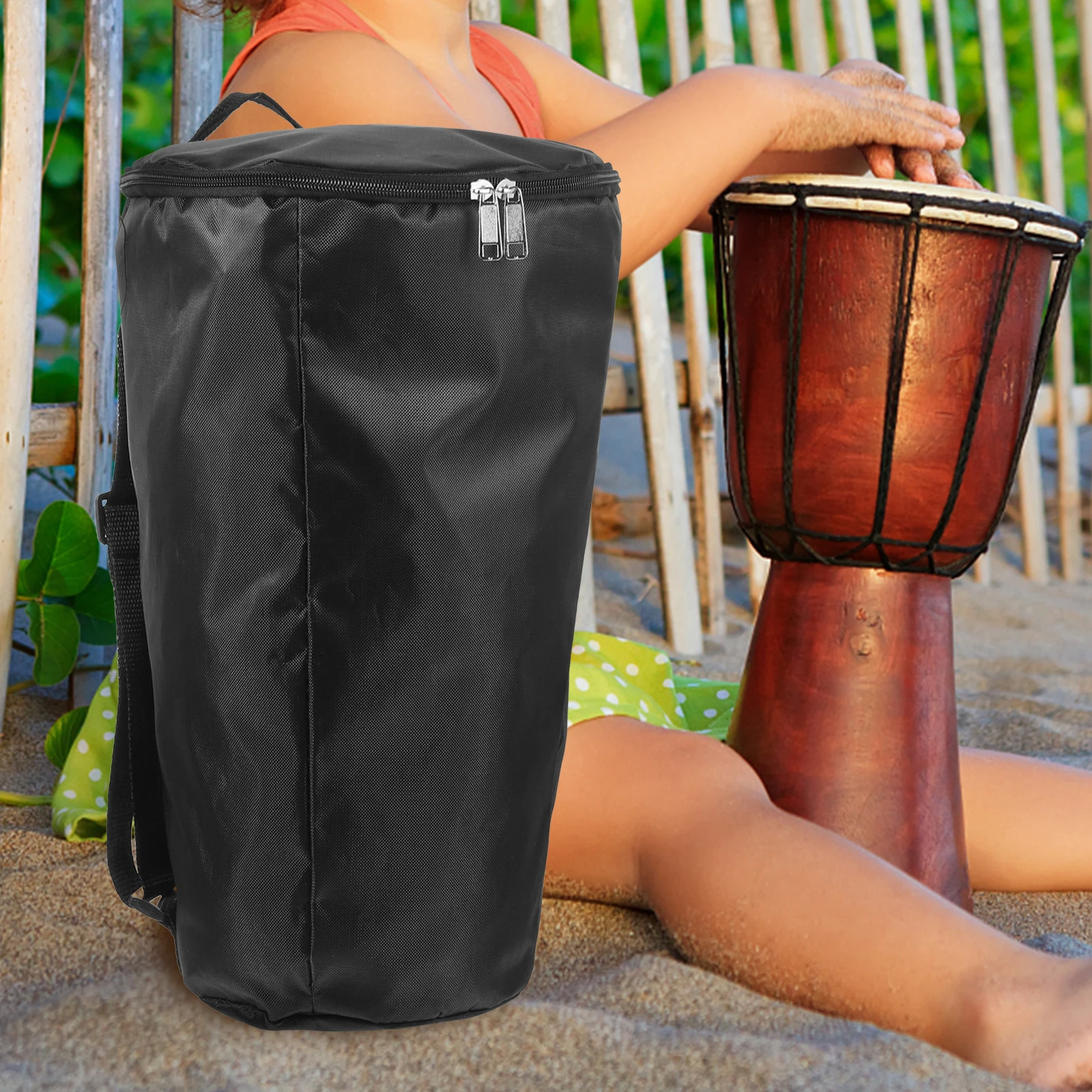 

Waterproof Djembe Bag for 8 Inch Drum 41x27x15 5cm Carry Case Dustproof Zippered Material African Drum Accessories
