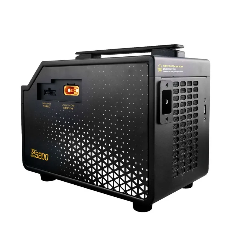 TA3200 Intelligent Balance Charger Model Aircraft Plant Protection Lithium Battery High Voltage 6-14S High Power 60A Fast Charge