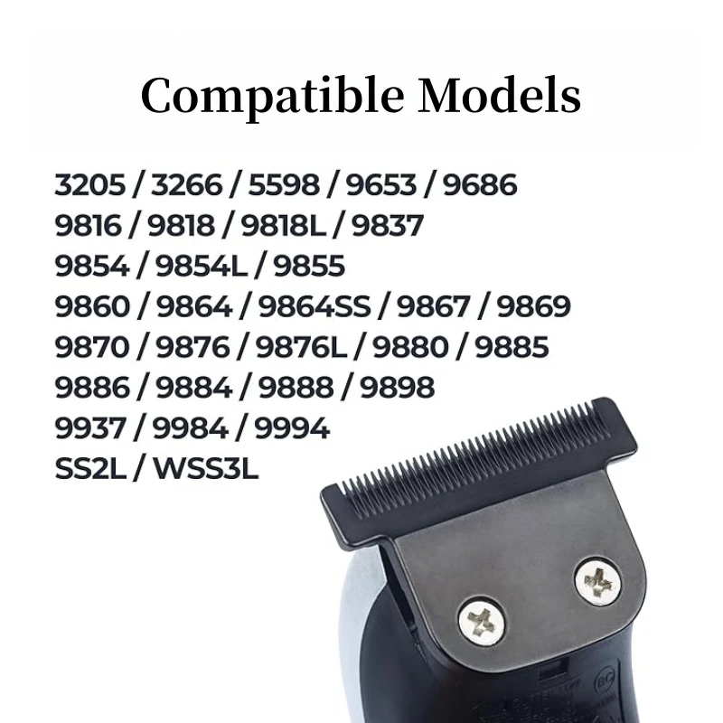 8-teiliges Set Barttrimmer-Führungskämme für Wahl 40mm Abnehmbare T-Blade Serie Haarschneidemaschinen Begrenzungskämme 9818/9864/9888/9898/9816 – Detail 5