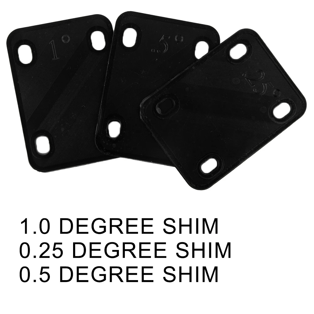 3Pcs Electric Guitar Neck Shims Plastic Shims 0.25 0.5 1 Degree Neck Plate Replacement Parts Electric Guitar Accessories