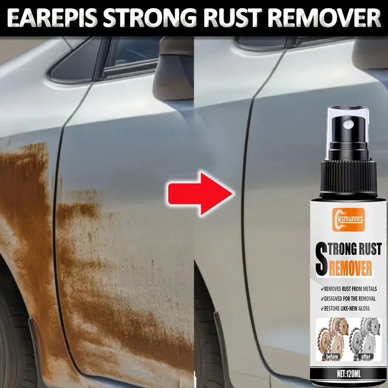 NEW Powerful Rust Removal and Anti-Rust Spray - Rapid conversion type for cars, trucks and other machinery, one-touch nozzle des