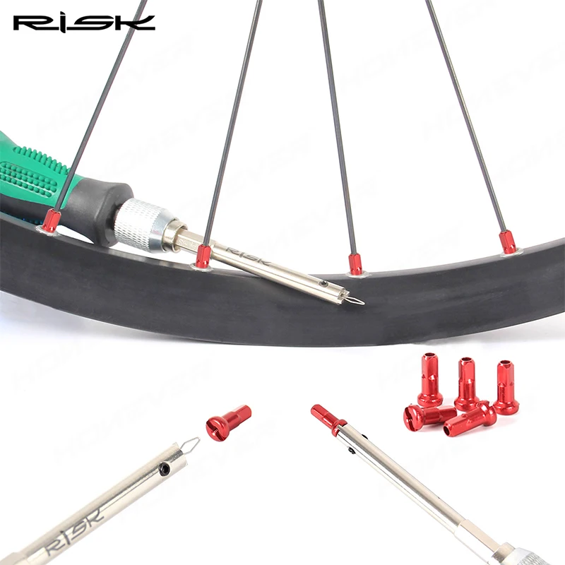 RISK Bicycle Rim Spoke Screwdriver Wheel Ring Nipple Spoke Cap Removal Installation Connection Wrench Repair Tool Cycling Parts