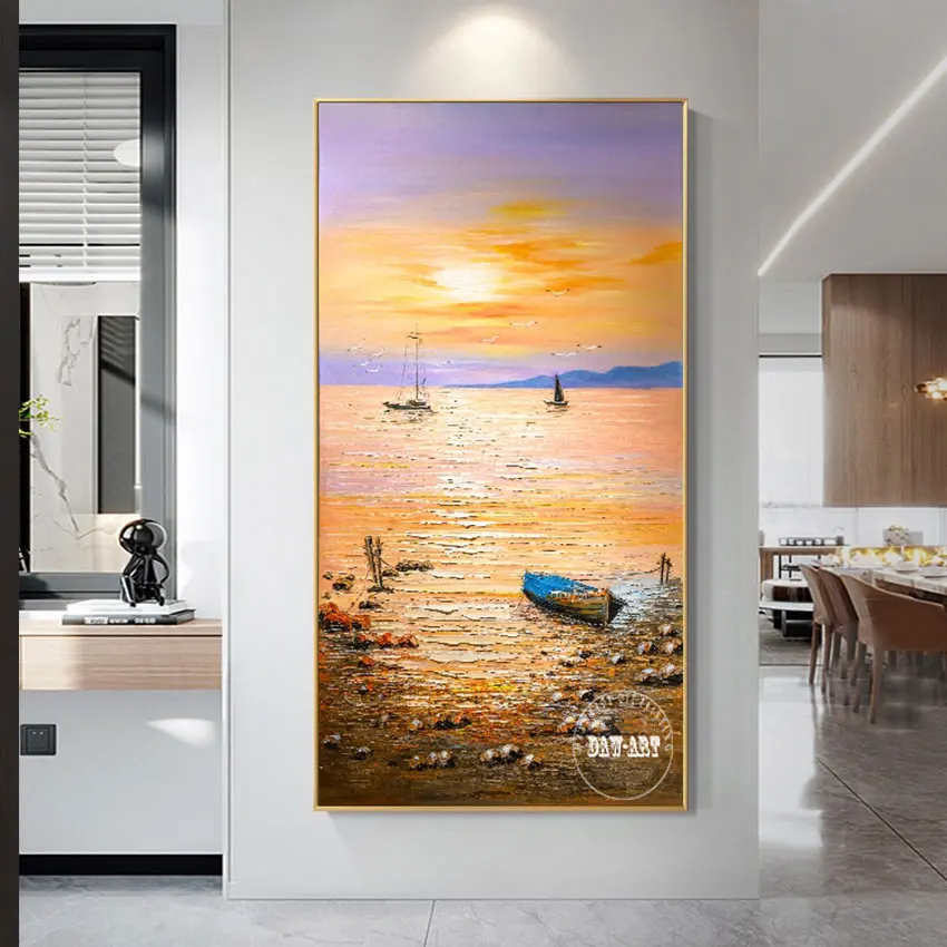 

Палитра без рамки, нож, картина маслом с цветами, ручная роспись, текстурированная современная домашняя настенная декорация, искусство, Рождественский подарок на холсте