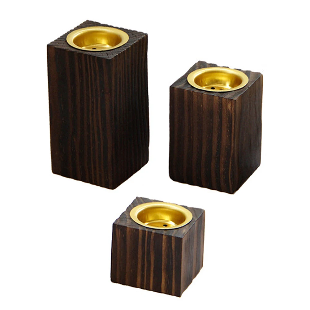 

3pcs Wooden Incense Set Square Shaped Aroma Stove for Home Decor Incense Cone Holder Living Bedroom Yoga Meditation Relaxation