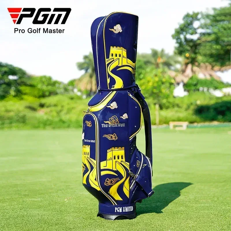 NEW PGM Golf Bag Men's And Women's High Style Great Wall Embroidery Waterproof Personalized Standard Bag Durable Club Bag