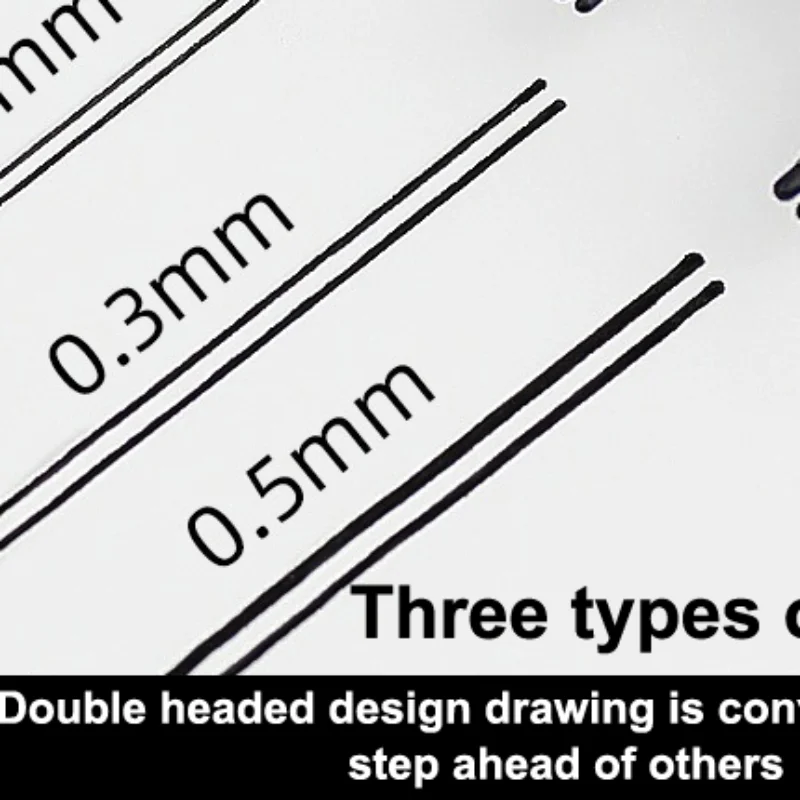 

Double-Line Gel Pen 0.1mm/0.3mm/0.5mm, Essential For Architectural Design Exams, Note-Taking, And Painting