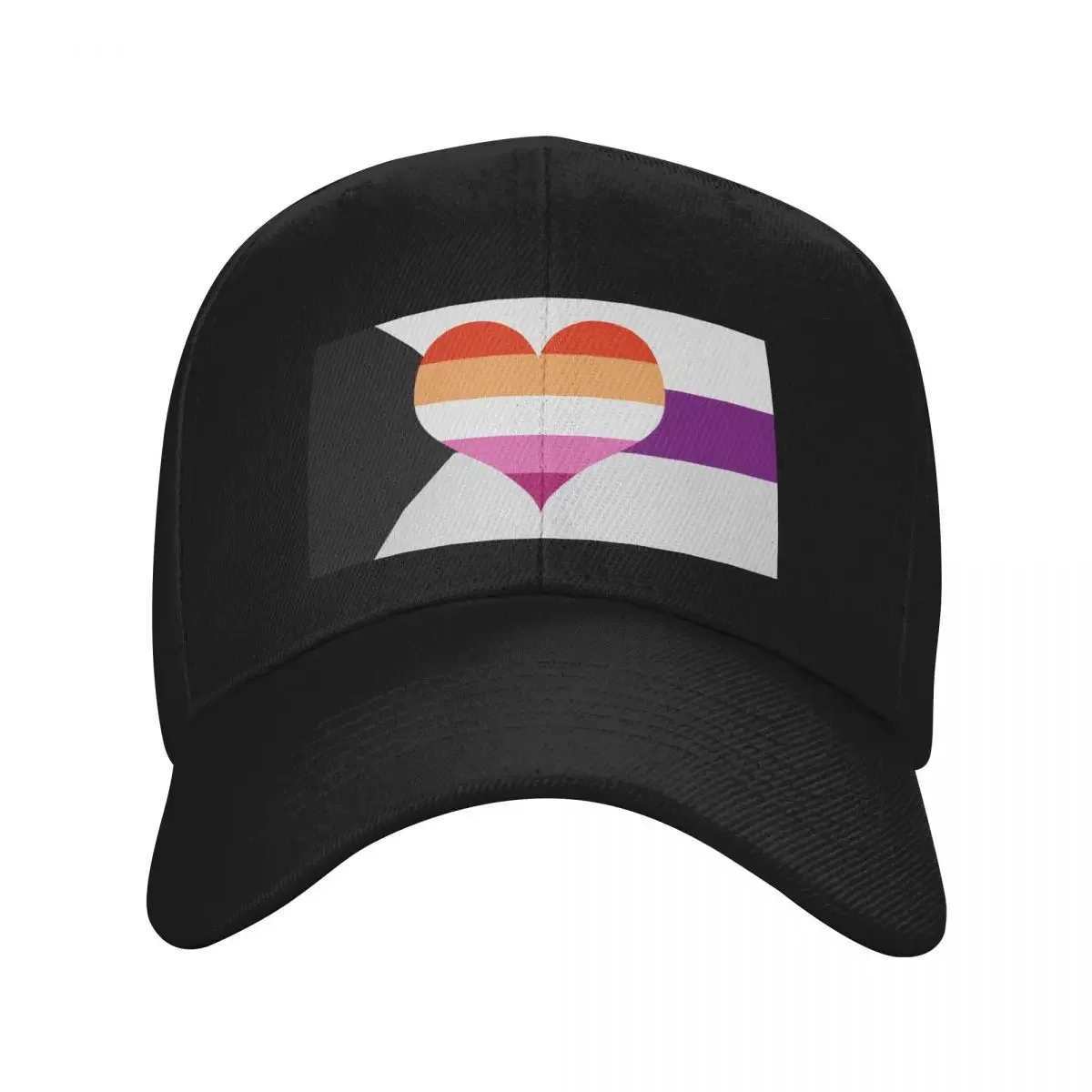 

Demisexual Lesbian Pride Flag Baseball Cap fishing caps man Golf Wear For Girls Men's
