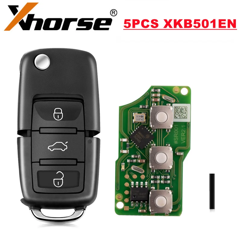 Xhorse XKB501EN for Volkswagen B5 Style Special Remote Key 3 Buttons 5pcs/lot