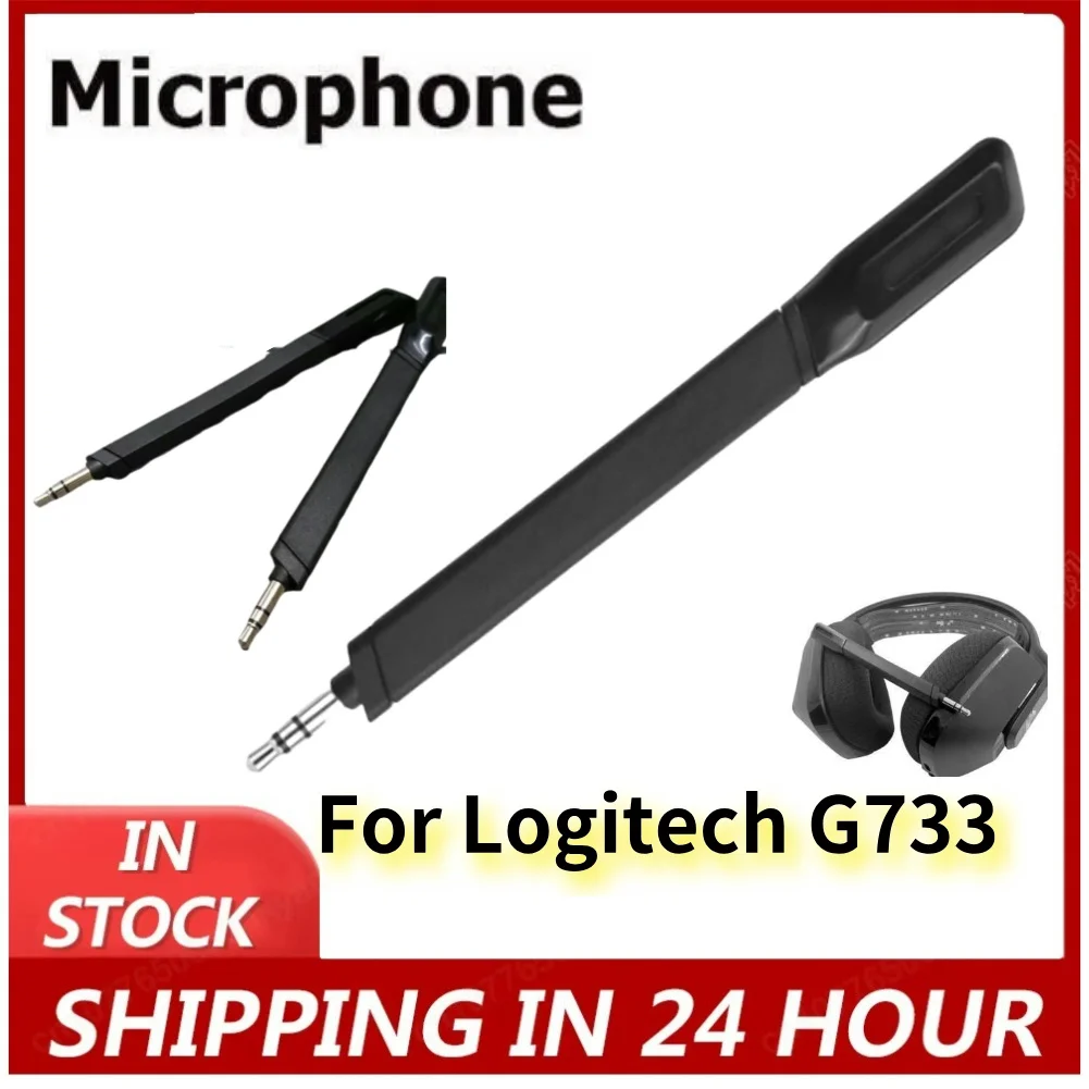 Game Mic Microphone Aux 3.5mm Wireless Headphone Replacement Microphone Headset Mic for Logitech G733 Gaming Headsets Headphones